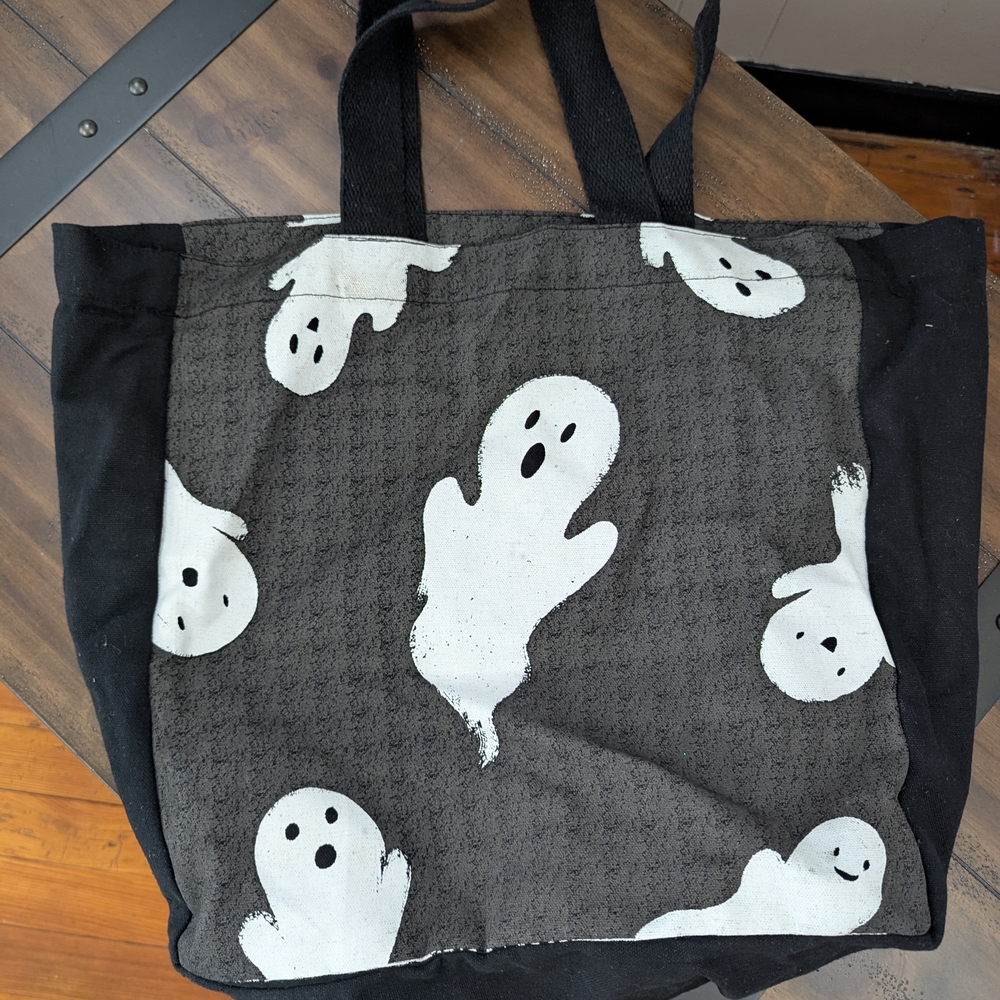 Black and White Ghost Tote Bag